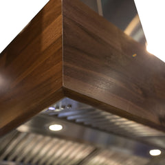 ZLINE Convertible Designer Series Wooden Island Mount Range Hood in Butcher Block - 681iW