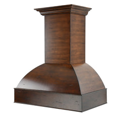 Zline Wooden Wall Mount Range Hood in Walnut and Hamilton - Includes Motor - 369WH-30