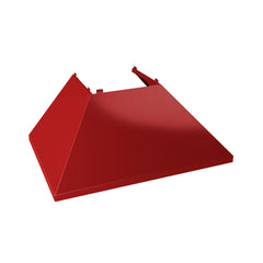 (discontinued) ZLINE Ducted DuraSnow® Stainless Steel Range Hood with Red Gloss Shell - 8654RG - The Home Selection