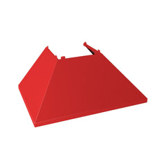 (discontinued) ZLINE Ducted DuraSnow® Stainless Steel Range Hood with Red Matte Shell - 8654RM - The Home Selection