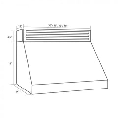 (discontinued)ZLINE Recirculating Under Cabinet Range Hood in Stainless Steel - RK523 - The Home Selection