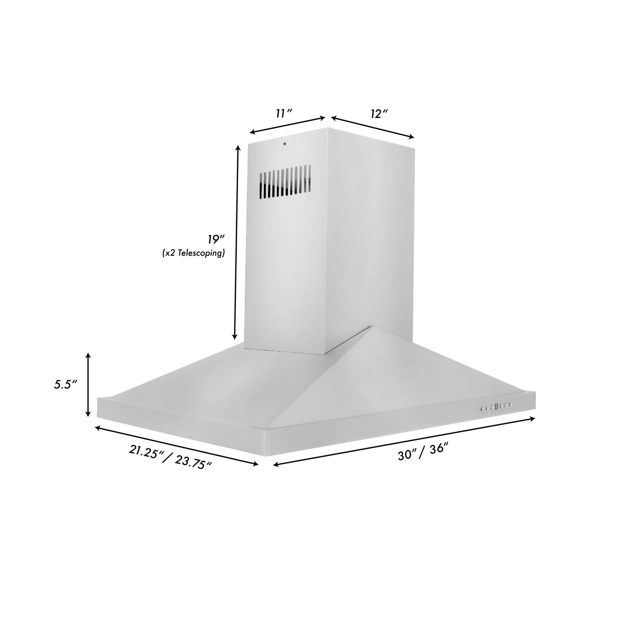 Zline island store range hood