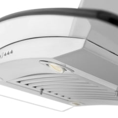 ZLINE Convertible Vent Island Mount Range Hood in Stainless Steel & Glass - GL14i