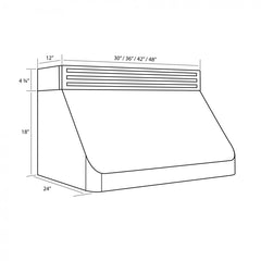 ZLINE Recirculating Under Cabinet Range Hood in Stainless Steel - RK520
