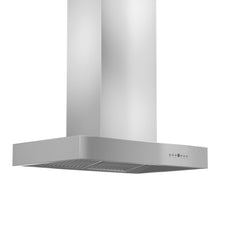ZLINE Ducted Remote Blower Island Mount Range Hood in Stainless Steel - KECOMi-RS