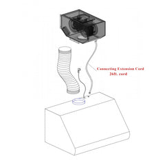 ZLINE Ducted Remote Blower Island Mount Range Hood in Stainless Steel - KECOMi-RS