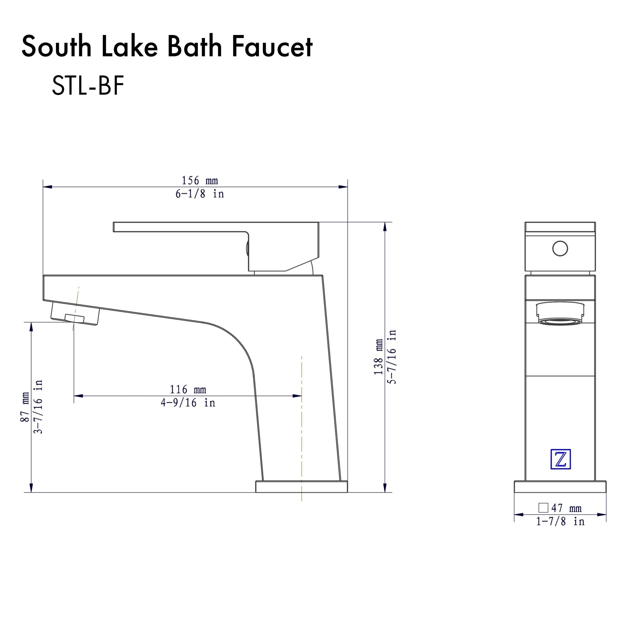 ZLINE South Lake Bath Faucet in Chrome, STL-BF-CH