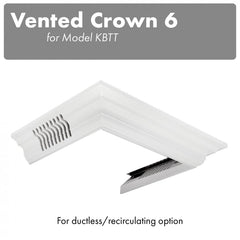 ZLINE Vented Crown Molding Profile 6 for Wall Mount Range Hood - CM6V-KBTT
