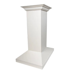 ZLINE 30" Ducted Wooden Island Mount Range Hood in Cottage White with Remote Blower (KBiTT-RD)