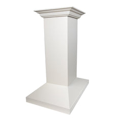 ZLINE Wooden Island Mount Range Hood in Cottage White - Includes Remote Motor - KBiTT-RS-400