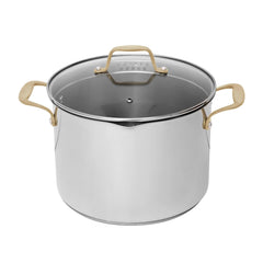 ZLINE 10-Piece Non-Toxic Stainless Steel and Nonstick Ceramic Cookware Set (CWSETL-NS-10) - The Home Selection