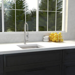 ZLINE 15 in. Boreal Undermount Single Bowl Bar Kitchen Sink in Stainless Steel, SUS-15 - The Home Selection