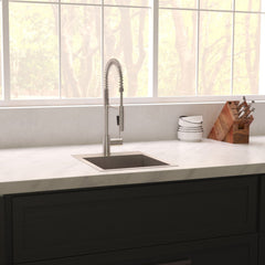 ZLINE 15 in. Donner Topmount Single Bowl Bar Kitchen Sink in Stainless Steel, STS-15 - The Home Selection