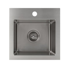 ZLINE 15 in. Donner Topmount Single Bowl Bar Kitchen Sink in Stainless Steel, STS-15 - The Home Selection