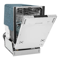 ZLINE 18 in. Compact Panel Ready Top Control Dishwasher with Stainless Steel Tub, 54dBa (DW7714-18) - The Home Selection