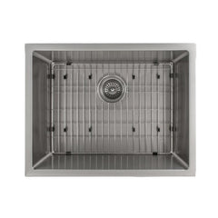 ZLINE 23 in. Meribel Undermount Single Bowl Stainless Steel Kitchen Sink with Bottom Grid, SRS-23 - The Home Selection
