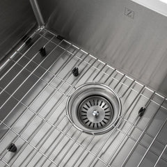 ZLINE 23 in. Meribel Undermount Single Bowl Stainless Steel Kitchen Sink with Bottom Grid, SRS-23 - The Home Selection