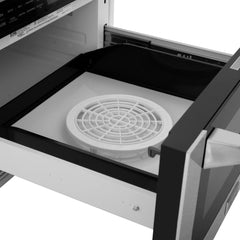 ZLINE 24" 1.2 cu. ft. Built-in Microwave Drawer with a Traditional Handle in Fingerprint Resistant Stainless Steel - MWD-1-SS-H - The Home Selection