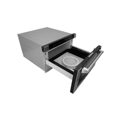ZLINE 24" 1.2 cu. ft. Built-in Microwave Drawer with a Traditional Handle in Stainless Steel (MWD-1-H) - The Home Selection