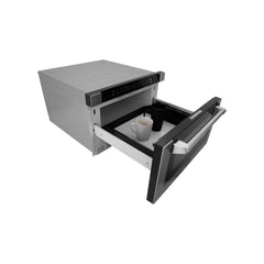 ZLINE 24" 1.2 cu. ft. Built-in Microwave Drawer with a Traditional Handle in Stainless Steel (MWD-1-H) - The Home Selection