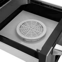 ZLINE 24" 1.2 cu. ft. Built-in Microwave Drawer with a Traditional Handle in Stainless Steel (MWD-1-H) - The Home Selection