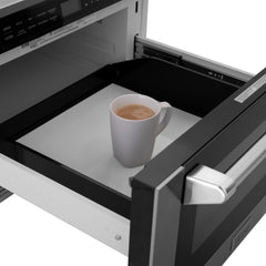 ZLINE 24" 1.2 cu. ft. Built-in Microwave Drawer with a Traditional Handle in Stainless Steel (MWD-1-H) - The Home Selection