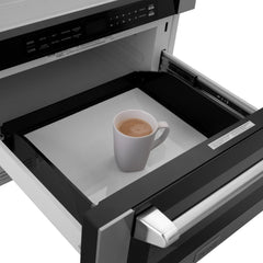 ZLINE 24" 1.2 cu. ft. Built-in Microwave Drawer with a Traditional Handle in Stainless Steel (MWD-1-H) - The Home Selection