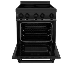 ZLINE 24" 2.8 cu. ft. Induction Range with a 3 Element Stove and Electric Oven in Black Stainless Steel - RAIND-BS-24 - The Home Selection