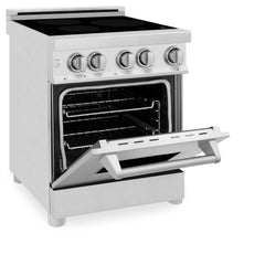 ZLINE 24" 2.8 cu. ft. Induction Range with a 3 Element Stove and Electric Oven in Stainless Steel (RAIND-24) - The Home Selection