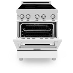 ZLINE 24" 2.8 cu. ft. Induction Range with a 3 Element Stove and Electric Oven in Stainless Steel (RAIND-24) - The Home Selection