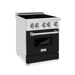 ZLINE 24" 2.8 cu. ft. Induction Range with a 3 Element Stove and Electric Oven in Stainless Steel (RAIND-24) - The Home Selection