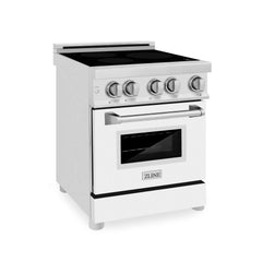ZLINE 24" 2.8 cu. ft. Induction Range with a 3 Element Stove and Electric Oven in Stainless Steel (RAIND-24) - The Home Selection