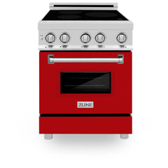 ZLINE 24" 2.8 cu. ft. Induction Range with a 3 Element Stove and Electric Oven in Stainless Steel (RAIND-24) - The Home Selection