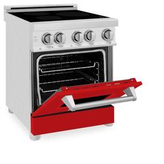 ZLINE 24" 2.8 cu. ft. Induction Range with a 3 Element Stove and Electric Oven in Stainless Steel (RAIND-24) - The Home Selection