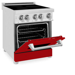 ZLINE 24" 2.8 cu. ft. Induction Range with a 3 Element Stove and Electric Oven in Stainless Steel (RAIND-24) - The Home Selection