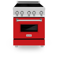 ZLINE 24" 2.8 cu. ft. Induction Range with a 3 Element Stove and Electric Oven in Stainless Steel (RAIND-24) - The Home Selection