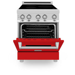 ZLINE 24" 2.8 cu. ft. Induction Range with a 3 Element Stove and Electric Oven in Stainless Steel (RAIND-24) - The Home Selection