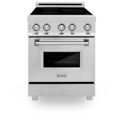 ZLINE 24" 2.8 cu. ft. Induction Range with a 3 Element Stove and Electric Oven in Stainless Steel (RAIND-24) - The Home Selection