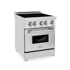 ZLINE 24" 2.8 cu. ft. Induction Range with a 3 Element Stove and Electric Oven in Stainless Steel (RAIND-24) - The Home Selection