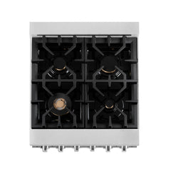 ZLINE 24" 2.8 cu. ft. Range with Gas Stove and Gas Oven in DuraSnow® Stainless Steel - RGS-24 - The Home Selection