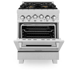 ZLINE 24" 2.8 cu. ft. Range with Gas Stove and Gas Oven in DuraSnow® Stainless Steel - RGS-24 - The Home Selection