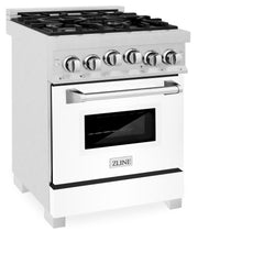 ZLINE 24" 2.8 cu. ft. Range with Gas Stove and Gas Oven in DuraSnow® Stainless Steel - RGS-24 - The Home Selection