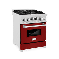 ZLINE 24" 2.8 cu. ft. Range with Gas Stove and Gas Oven in DuraSnow® Stainless Steel - RGS-24 - The Home Selection