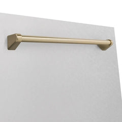 ZLINE 24" Autograph Edition Monument Dishwasher Panel in DuraSnow® Stainless Steel (DPMTZ-SN-24) - The Home Selection