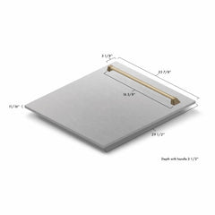 ZLINE 24" Autograph Edition Monument Dishwasher Panel in DuraSnow® Stainless Steel (DPMTZ-SN-24) - The Home Selection