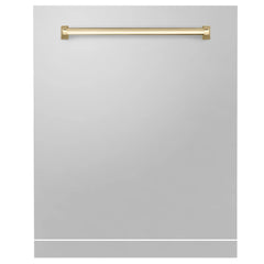 ZLINE 24" Autograph Edition Monument Dishwasher Panel in Stainless Steel (DPMTZ-304-24) - The Home Selection