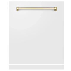 ZLINE 24" Autograph Edition Monument Dishwasher Panel in White Matte (DPMTZ-WM-24) - The Home Selection