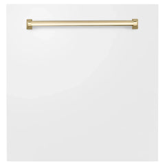 ZLINE 24" Autograph Edition Monument Dishwasher Panel in White Matte (DPMTZ-WM-24) - The Home Selection