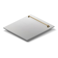 ZLINE 24" Autograph Edition Tallac Dishwasher Panel in Stainless Steel with Accent Handle (DPVZ-304-24) - The Home Selection