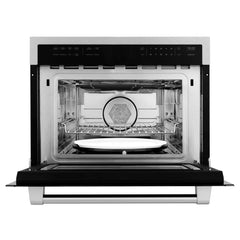 ZLINE 24" Built-in Convection Microwave Oven in Stainless Steel with Speed and Sensor Cooking (MWO-24) - The Home Selection